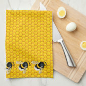 Linge De Cuisine Abeilles de miel (Quart Plié)