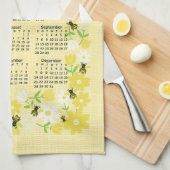 Linge De Cuisine Abeilles et fleurs 2024 (Quart Plié)