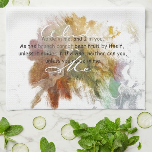 Linge De Cuisine Abide in Me Towel (Plié)
