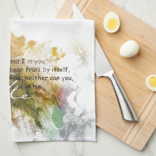 Linge De Cuisine Abide in Me Towel (Quart Plié)