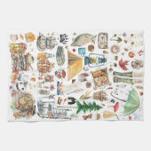 Linge De Cuisine Abondance d'automne | Illustrations Rustiques de a (Horizontal)