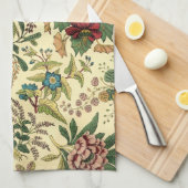 Linge De Cuisine Abondance florale démodée (Quart Plié)