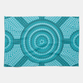 Linge De Cuisine Aboriginal dot painting (Horizontal)
