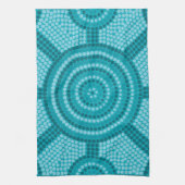 Linge De Cuisine Aboriginal dot painting (Vertical)