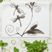 Linge De Cuisine Abrégé sur libellule (Plié)