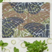 Linge De Cuisine Abrégé sur papillons (Plié)