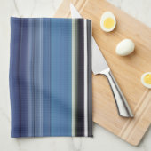 Linge De Cuisine Abstract #1: Blue and grey (Quart Plié)