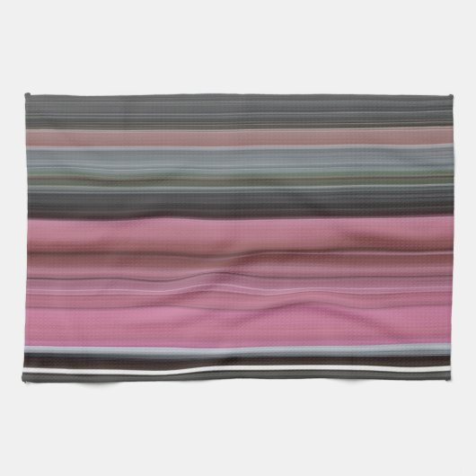Linge De Cuisine Abstract #1: Rose et grey (Horizontal)
