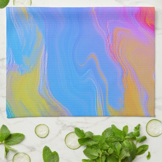 Linge De Cuisine Abstract Acrylic Flow (Plié)