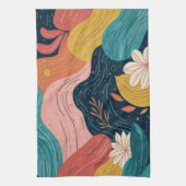 Linge De Cuisine Abstract Botanical Flow (Vertical)