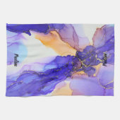 Linge De Cuisine Abstract Custom Purple Orange (Horizontal)