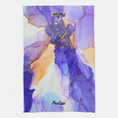 Linge De Cuisine Abstract Custom Purple Orange (Vertical)
