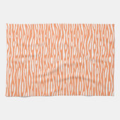 Linge De Cuisine Abstrait 280314 - Pêche sur blanc (Horizontal)