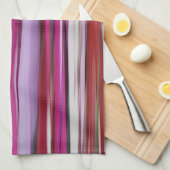 Linge De Cuisine Abstrait #2 : Flou rouge (Quart Plié)