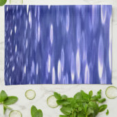 Linge De Cuisine Abstrait #3 : Bleu shimmer (Plié)