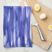 Linge De Cuisine Abstrait #3 : Bleu shimmer (Quart Plié)