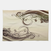 Linge De Cuisine Abstrait doré (Horizontal)