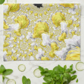 Linge De Cuisine Abstrait Gold Fractal (Plié)