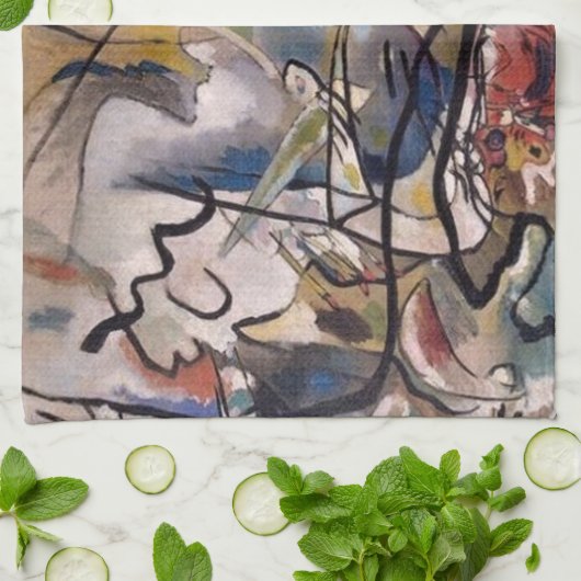 Linge De Cuisine Abstrait Kandinsky (Plié)
