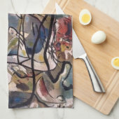 Linge De Cuisine Abstrait Kandinsky (Quart Plié)