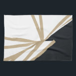 Linge De Cuisine Abstrait moderne Black White Gold<br><div class="desc">Ajoutez une touche d'élégance à votre cuisine avec cette serviette de cuisine Abstraite Black White Gold. Le design abstrait unique,  aux tons noir,  blanc et or,  complètera tout décor de cuisine. Idéal pour sécher la vaisselle,  essuyer les comptoirs,  ou encore comme accent décoratif.</div>