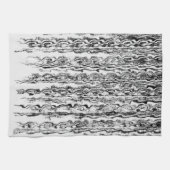 Linge De Cuisine Abstrait moderne noir et blanc tendance Motif (Horizontal)