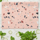 Linge De Cuisine Abstrait moderne Terrazzo Motif du milieu du siècl (Plié)