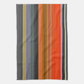 Linge De Cuisine Abstrait n° 1 : orange et gris (Vertical)