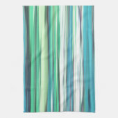 Linge De Cuisine Abstrait n° 2 : bleu vert d'eau (Vertical)