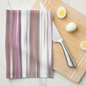Linge De Cuisine Abstrait n° 2 : flou rose (Quart Plié)