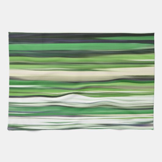 Linge De Cuisine Abstrait n° 2 : Flou vert (Horizontal)