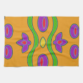 Linge De Cuisine Abstrait orange vif (Horizontal)