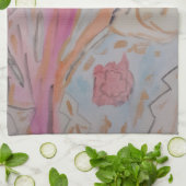Linge De Cuisine Abstrait Pastel Floral Tea Towel (Plié)
