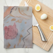 Linge De Cuisine Abstrait Pastel Floral Tea Towel (Quart Plié)