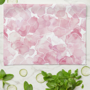 Linge De Cuisine Abstrait rose chic