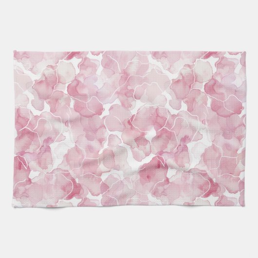 Linge De Cuisine Abstrait rose chic (Horizontal)