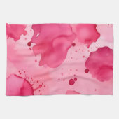 Linge De Cuisine Abstrait rose sur rose (Horizontal)