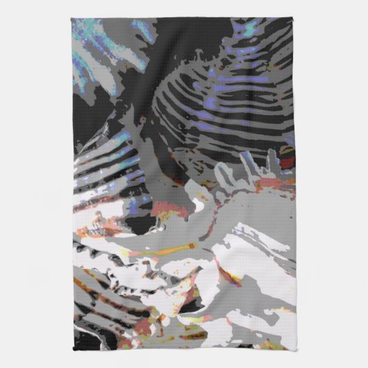 Linge De Cuisine Abstrait Sea Shell (Vertical)