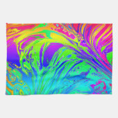 Linge De Cuisine Abstrait Splashing Rainbow Liquid (Horizontal)