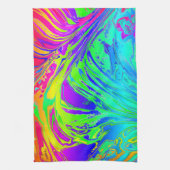 Linge De Cuisine Abstrait Splashing Rainbow Liquid (Vertical)