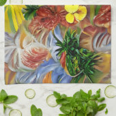 Linge De Cuisine Abstrait tropical (Plié)