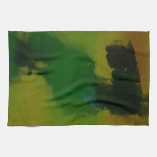 Linge De Cuisine Abstrait vert créatif