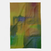 Linge De Cuisine Abstrait vert moderne (Vertical)