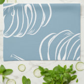 Linge De Cuisine Abstraite Feuille Tropicale : Verdure transparente (Plié)