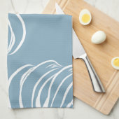 Linge De Cuisine Abstraite Feuille Tropicale : Verdure transparente (Quart Plié)