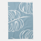 Linge De Cuisine Abstraite Feuille Tropicale : Verdure transparente (Vertical)