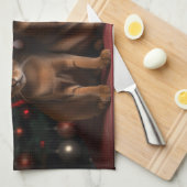 Linge De Cuisine Abyssinian près de la cheminée Noël (Quart Plié)