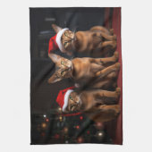 Linge De Cuisine Abyssinian près de la cheminée Noël (Vertical)