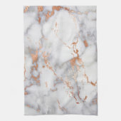 Linge De Cuisine Accents de sable et Motif Abstrait blanc (Vertical)