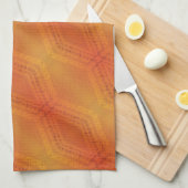 Linge De Cuisine Acceptation | Motif de Shibori rouge orange jaune (Quart Plié)